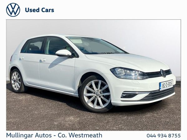 Volkswagen Golf Hatchback, Petrol, 2018, White