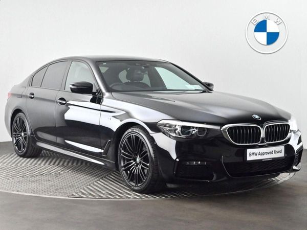 BMW 5-Series Saloon, Diesel Hybrid, 2020, Black