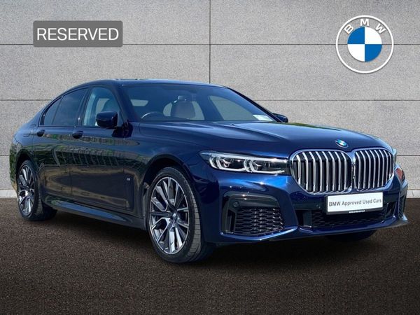 BMW 7-Series Saloon, Petrol Plug-in Hybrid, 2021, Blue