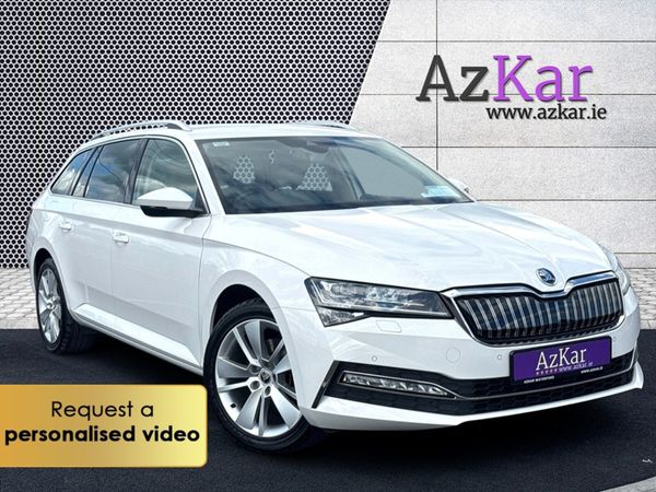 Skoda Superb Estate, Petrol Plug-in Hybrid, 2021, White