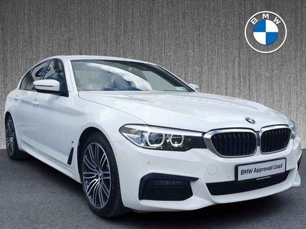 BMW 5-Series Saloon, Petrol Plug-in Hybrid, 2020, White