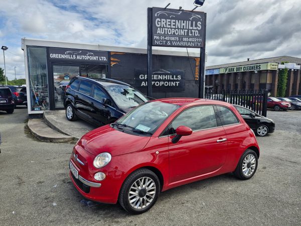 Fiat 500 Hatchback, Petrol, 2015, Red