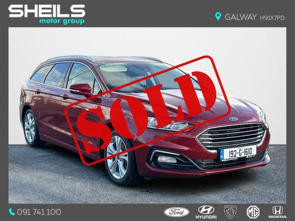 Ford Mondeo Estate, Petrol Hybrid, 2019, Red