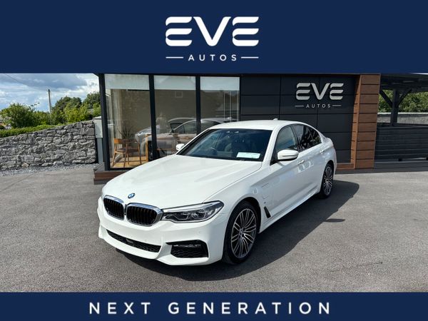 BMW 5-Series Saloon, Petrol Plug-in Hybrid, 2017, White