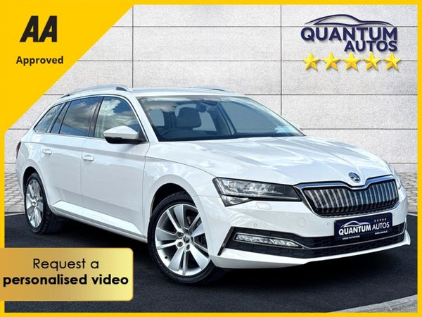 Skoda Superb Estate, Petrol Plug-in Hybrid, 2021, White
