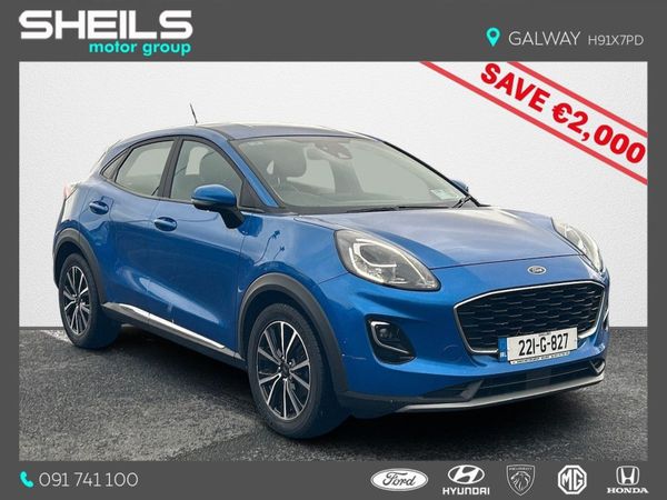 Ford Puma MPV, Petrol Hybrid, 2022, Blue