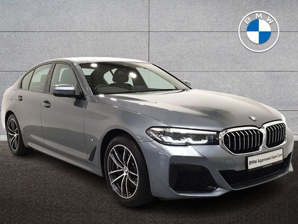 BMW 5-Series Saloon, Petrol Plug-in Hybrid, 2021, Blue