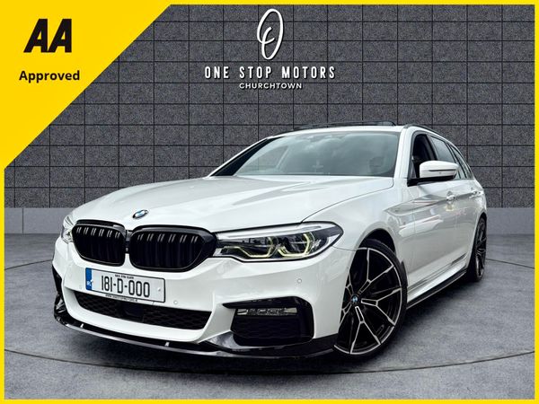 BMW 5-Series Estate, Diesel, 2018, White
