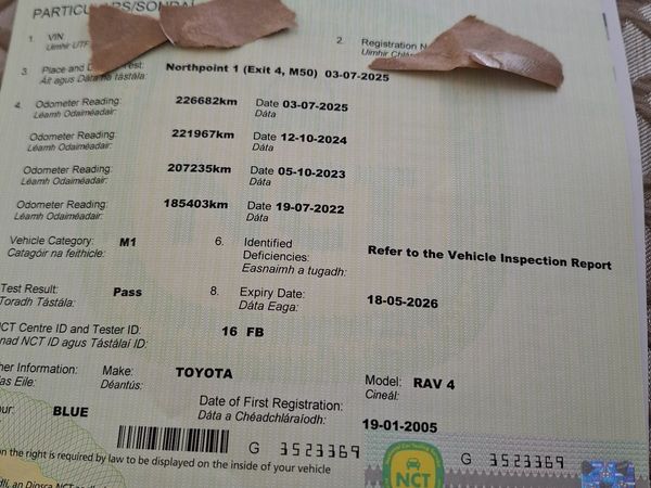 Toyota RAV4 SUV, Petrol, 2005, Blue
