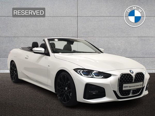 BMW 4-Series Cabriolet, Diesel Hybrid, 2023, White