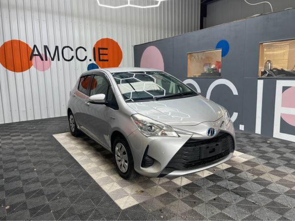 Toyota Vitz Hatchback, Petrol Hybrid, 2019, Silver