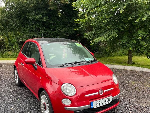 Fiat 500 Hatchback, Petrol, 2013, Red