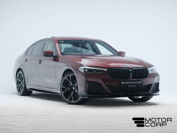 BMW 5-Series Saloon, Hybrid, 2022, Red
