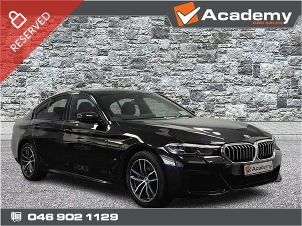BMW 5-Series Saloon, Hybrid, 2021, Black