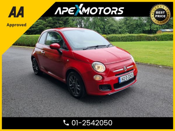 Fiat 500 Hatchback, Petrol, 2014, Red