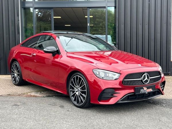 Mercedes-Benz E-Class Coupe, 2023, Red