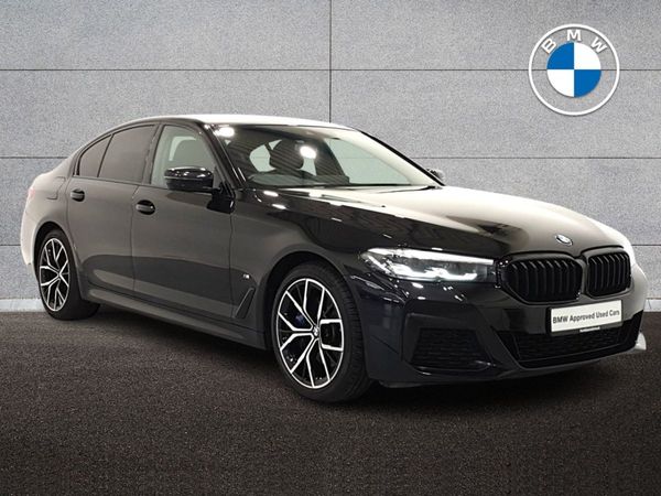 BMW 5-Series Saloon, Petrol Plug-in Hybrid, 2021, Black