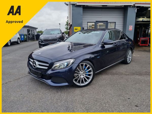 Mercedes-Benz C-Class Saloon, Petrol Plug-in Hybrid, 2017, Blue