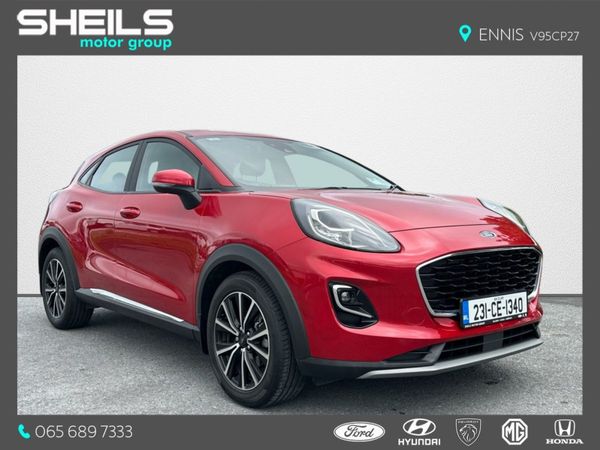 Ford Puma Crossover, Petrol Hybrid, 2023, Red