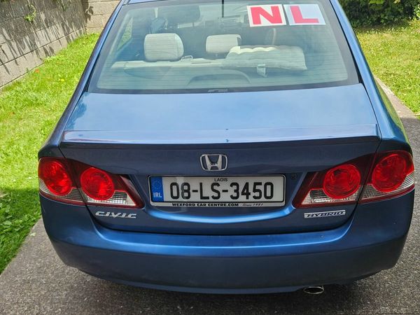 Honda Civic Saloon, Petrol Hybrid, 2008, Blue