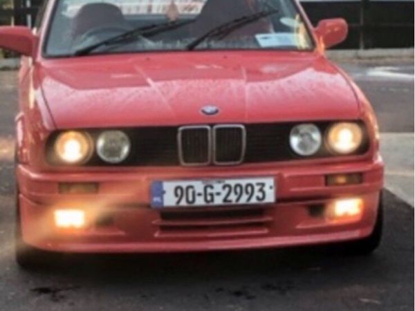 BMW 3-Series Saloon, Petrol, 1990, Red