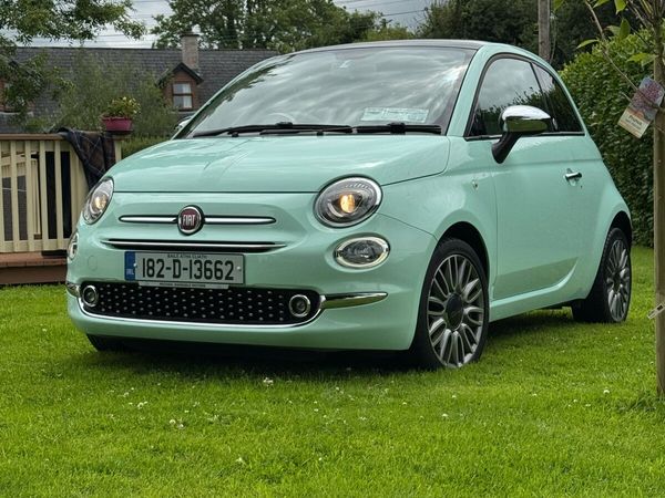 Fiat 500 Hatchback, Petrol, 2018, Green
