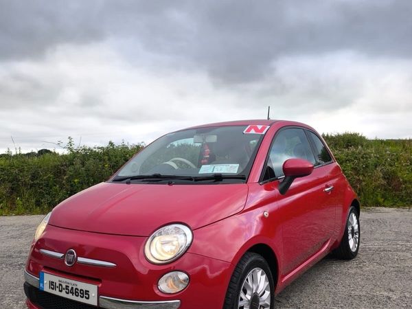 Fiat 500 Hatchback, Petrol, 2015, Red