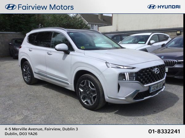 Hyundai Santa Fe SUV, Petrol Plug-in Hybrid, 2023, White