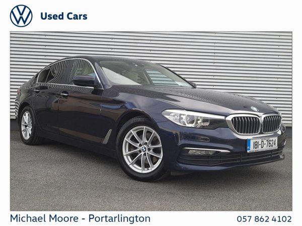 BMW 5-Series Saloon, Diesel, 2018, Blue