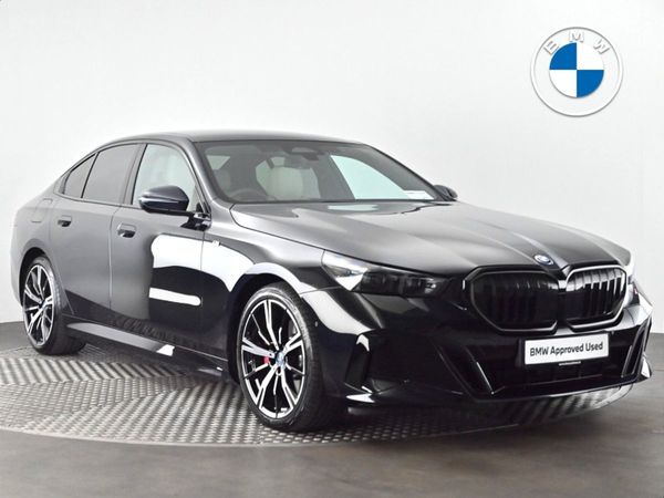 BMW 5-Series Saloon, Petrol Plug-in Hybrid, 2024, Black