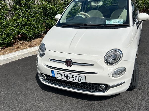Fiat 500 Hatchback, Petrol, 2017, White