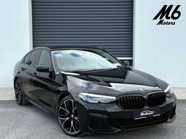 BMW 5-Series Saloon, Hybrid, 2021, Black