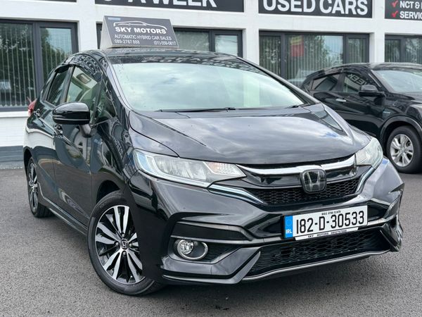 Honda Jazz Hatchback, Petrol Hybrid, 2018, Black