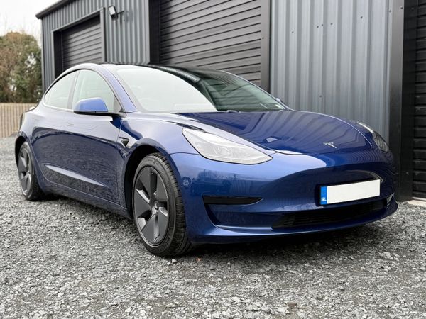 Tesla Model 3 Saloon, Electric, 2021, Blue