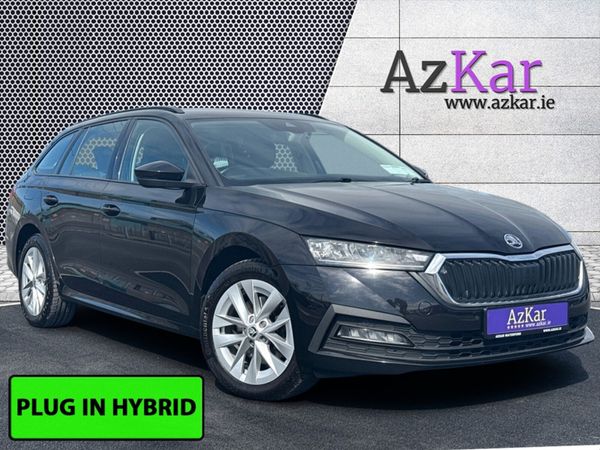 Skoda Octavia Estate, Petrol Plug-in Hybrid, 2021, Black