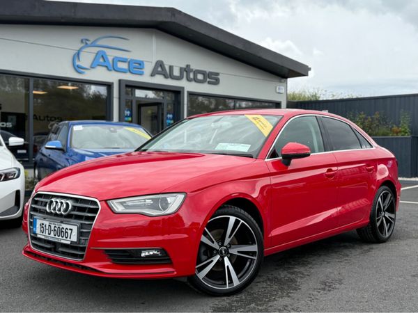 Audi A3 Saloon, Petrol, 2015, Red