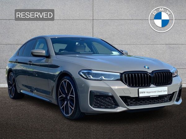 BMW 5-Series Saloon, Diesel Hybrid, 2022, Grey