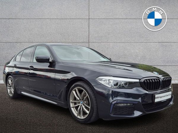 BMW 5-Series Saloon, Diesel Hybrid, 2020, Black