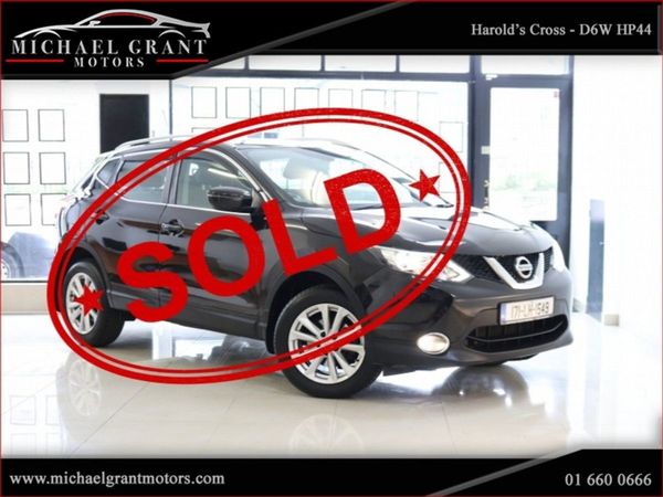 Nissan Qashqai SUV, Petrol, 2017, Black