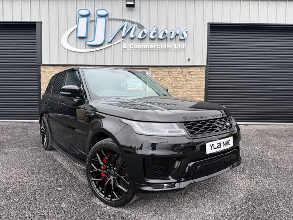 Land Rover Range Rover Sport SUV, Petrol Hybrid, 2021, Black