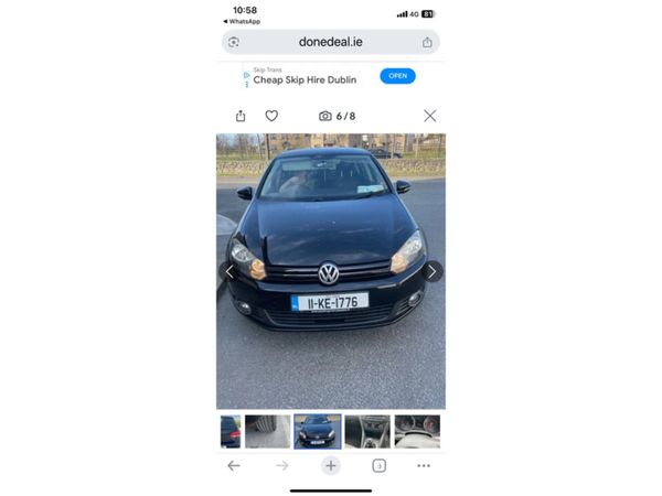 Volkswagen Golf Hatchback, Diesel, 2011, Black