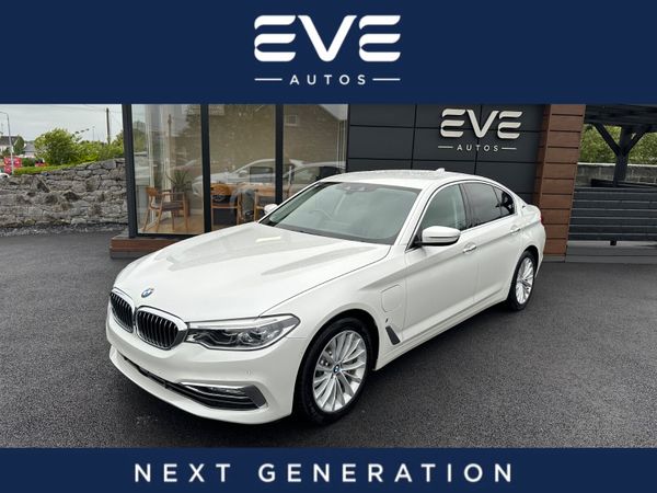 BMW 5-Series Saloon, Petrol Plug-in Hybrid, 2018, White