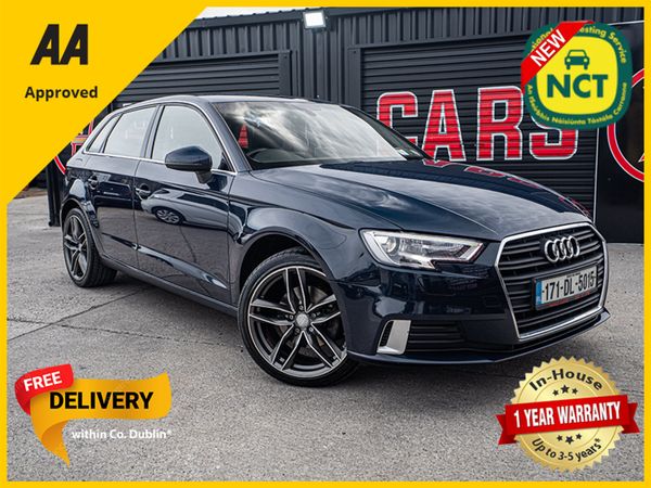 Audi A3 Hatchback, Diesel, 2017, Blue