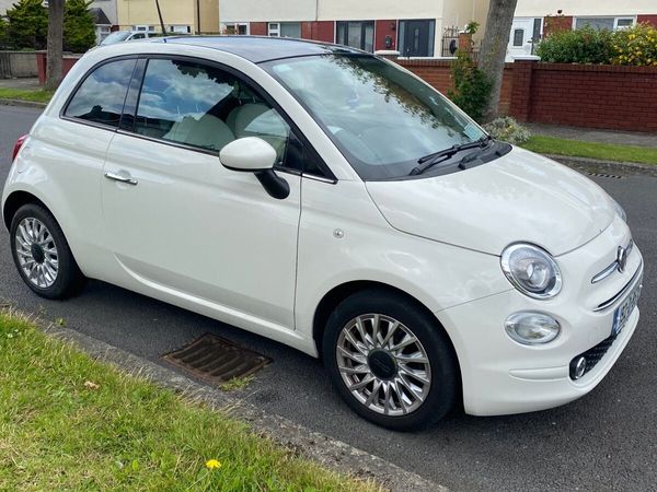 Fiat 500 Hatchback, Petrol, 2019, White