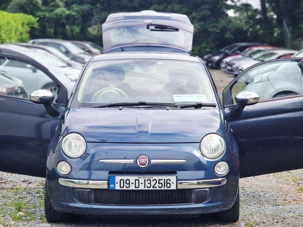 Fiat 500 Hatchback, Petrol, 2009, Blue