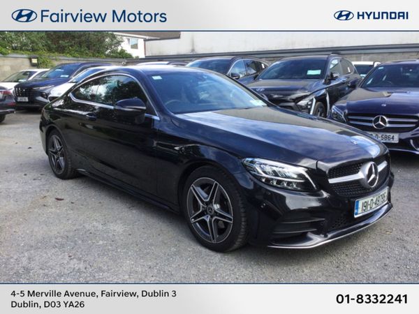Mercedes-Benz C-Class Coupe, Petrol, 2019, Black