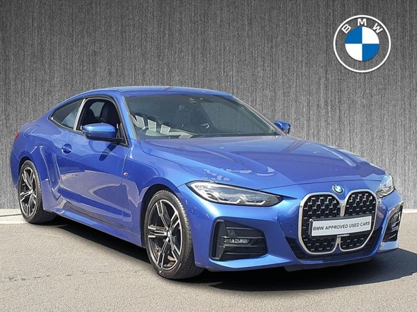 BMW 4-Series Coupe, Diesel Hybrid, 2021, Blue