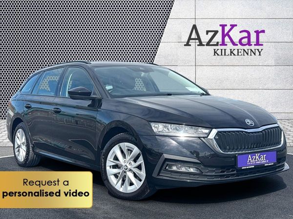 Skoda Octavia Estate, Petrol Plug-in Hybrid, 2021, Black
