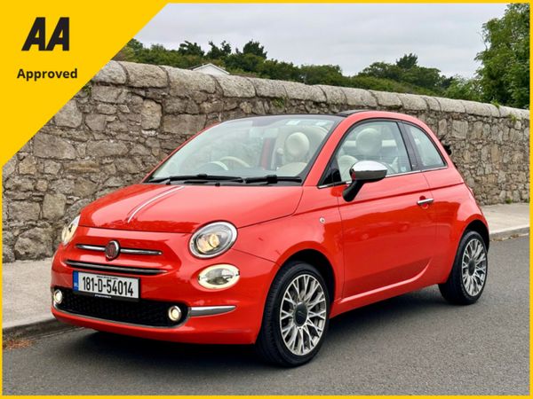 Fiat 500C Convertible, Petrol, 2018, Orange
