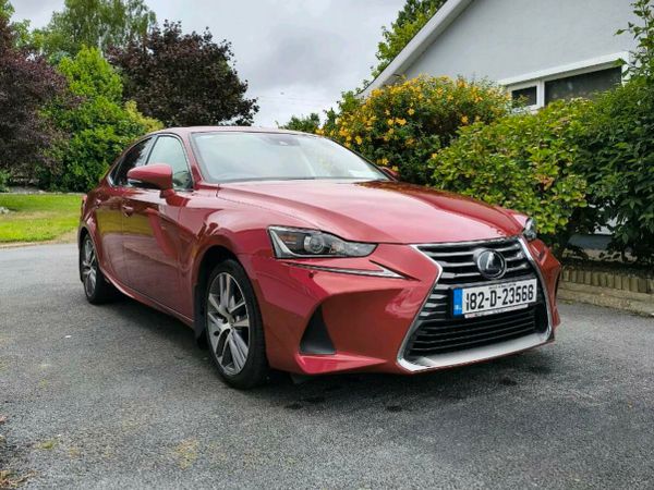 Lexus IS Saloon, Petrol Hybrid, 2018, Red